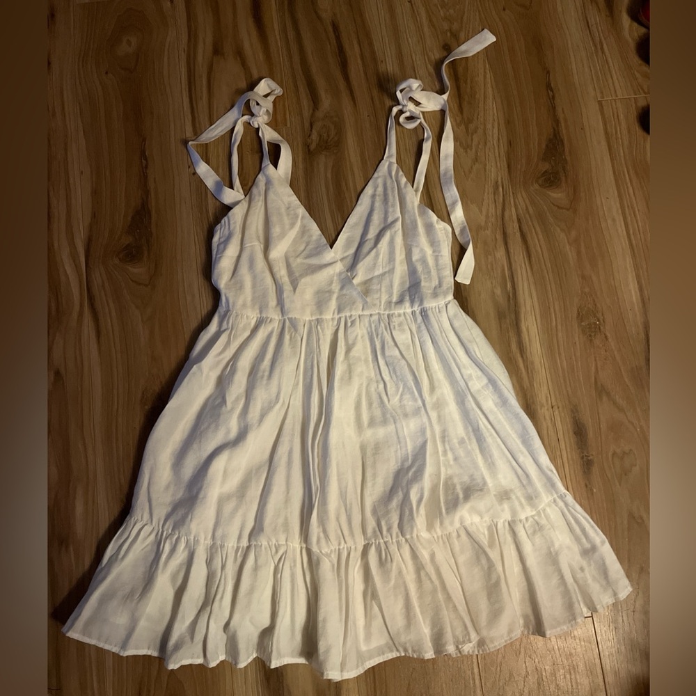 Hello Molly white Dress with Tie Straps